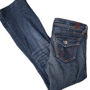 Edwin 503 Blue Trip Denim Jeans Pants Selvedge Size 30 Japan Flap Pockets